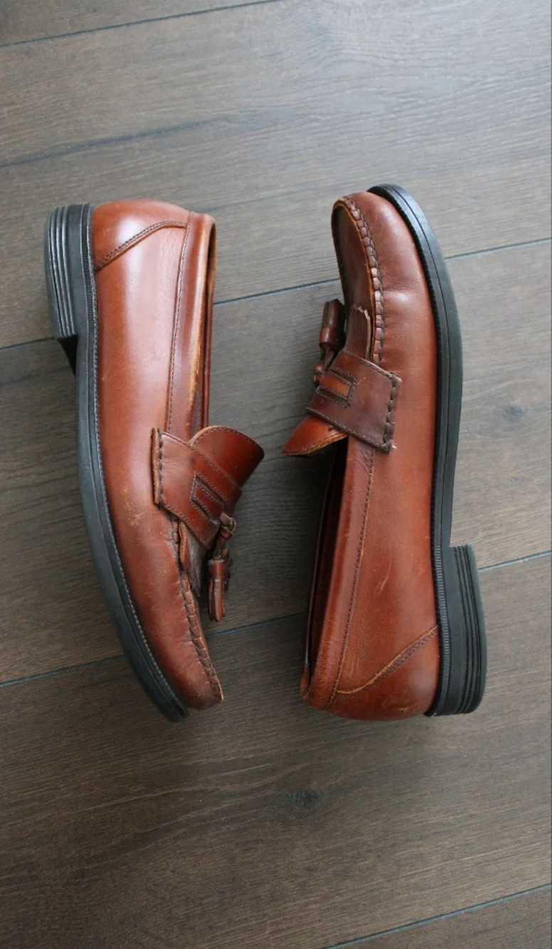 Hush Puppies‎ Men’s Brown Leather Tassel Loafers